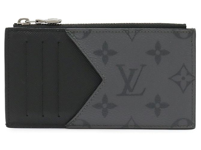 Tarjetero de monedas Monogram Eclipse Reverse de Louis Vuitton Gris