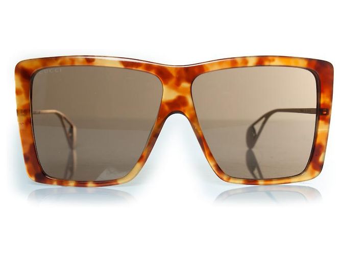 Occhiali da sole oversize Gucci, marrone Havana