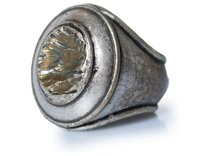 Maison Martin Margiela Maison Margiela, anillo de plata y oro Metálico