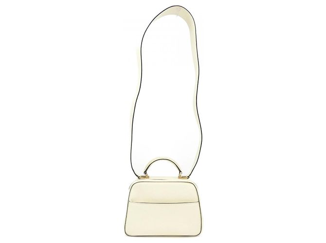 Mini bolsa de pele de vitelo macia Valextra Amarelo