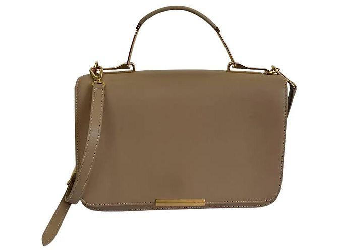 Bolsa Emilio Pucci Newton em couro bege