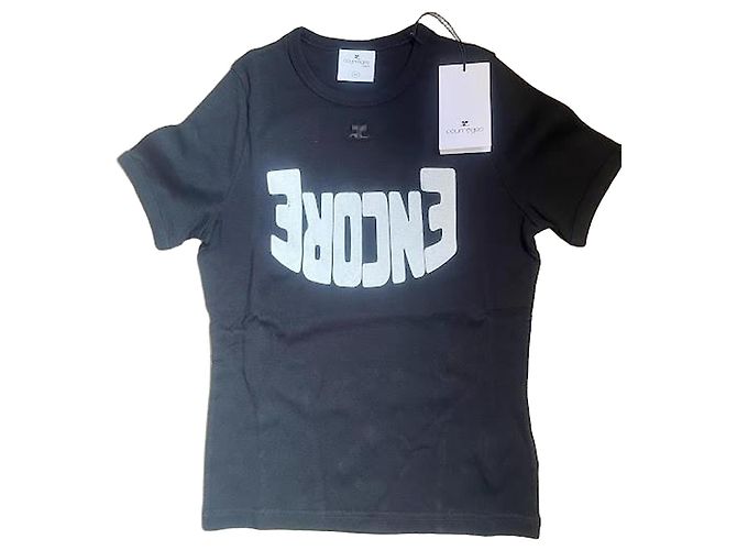 Camiseta Courreges con estampado Encore - Negro