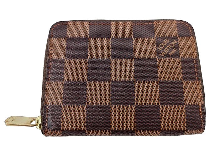 Porta-moedas Zippy com cadeado Louis Vuitton em python impresso Monogram Marrom