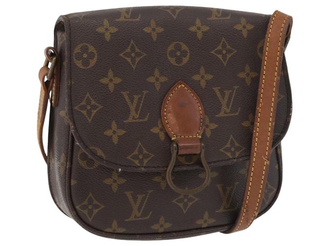 LOUIS VUITTON Bolsa de Ombro Monogram Saint Cloud MM M51243 LV Auth 168870 Monograma