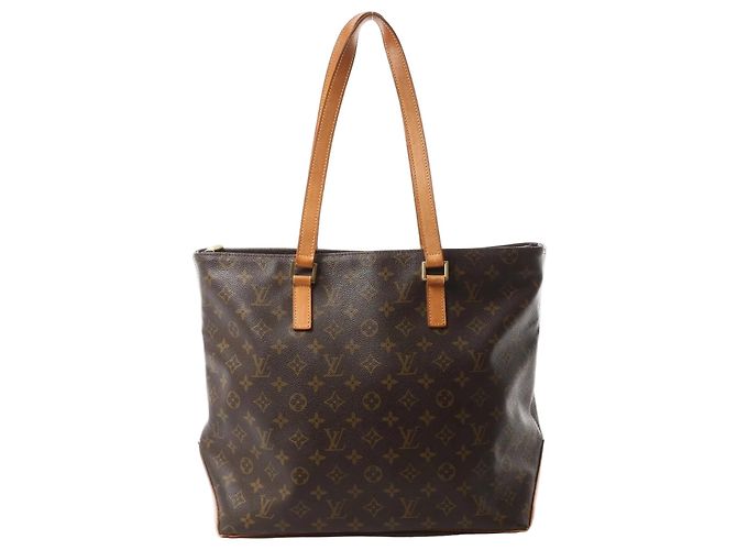Borsa a Spalla Cabas Mezzo Monogram Louis Vuitton in Marrone M51151