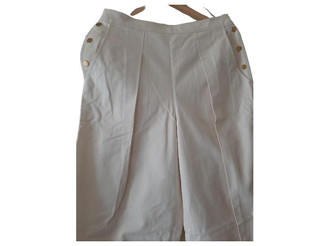 Calças de algodão Hermès Fora de branco