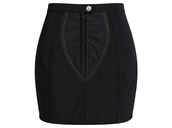Dolce & Gabbana Schwarzer Minirock im Korsett-Stil
