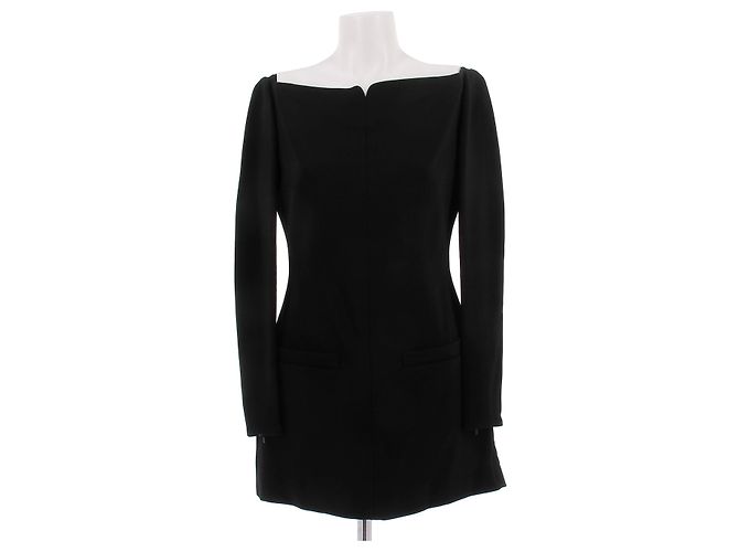 Courreges Schwarzes Viscose Kleid