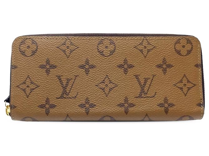 Louis Vuitton Brown Monogram Reverse Clemence Long Wallet
