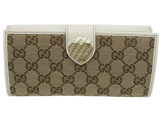 Gucci GG Canvas Damen Langbörse Braun