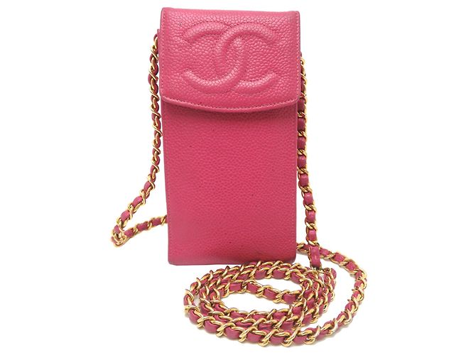 Borsa a spalla rosa Chanel
