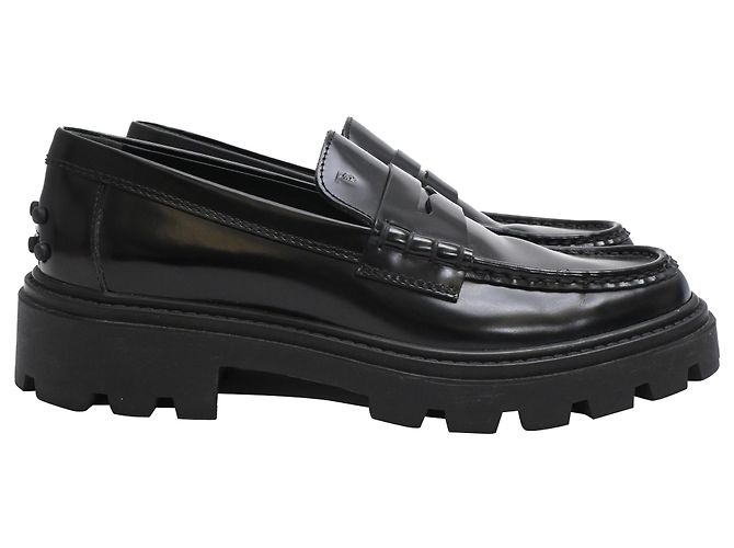 Mocassini Tod's in pelle nera Nero