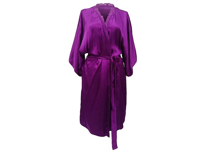 Stella Mc Cartney Robe Clara Whispering in seta viola di Stella McCartney Porpora