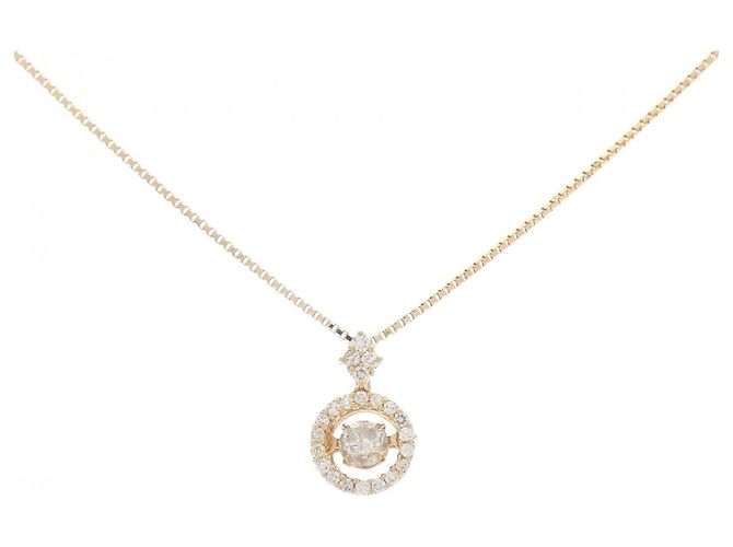 Autre Marque Au750 Diamant-Halskette Pink