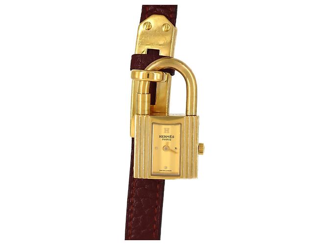Hermès Hermes Kelly Quartz Cuir Métal Doré