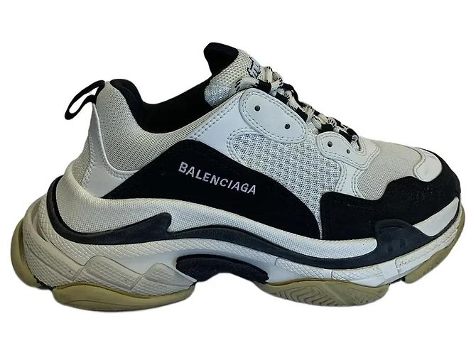 Sneakers Balenciaga Triple S Bianco e Nero