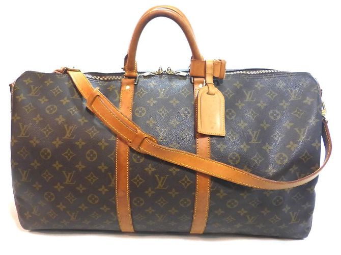 Louis Vuitton Keepall 55 Monogram Reisetasche Braun