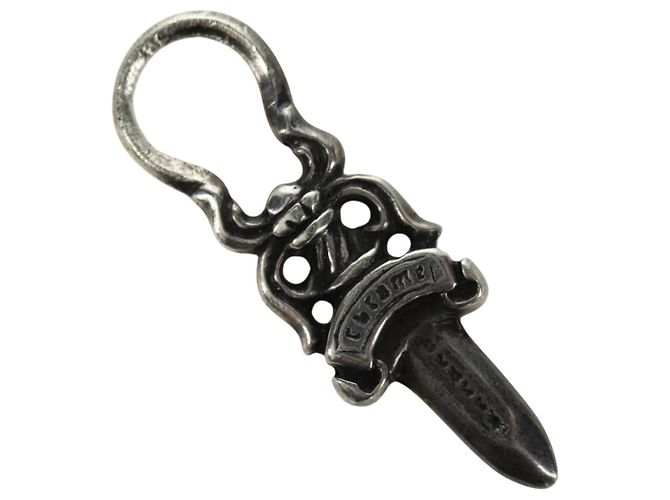 Chrome Hearts Dagger Charm Anhänger aus Ag925 Silber Auth 177358V