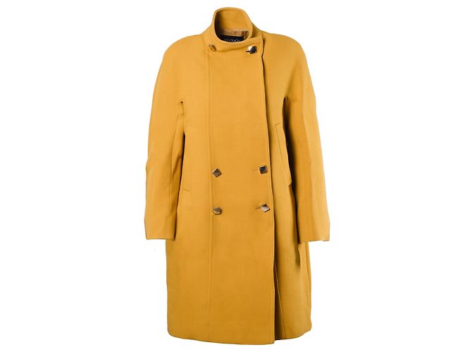 Cappotto in misto lana senape Max & Co