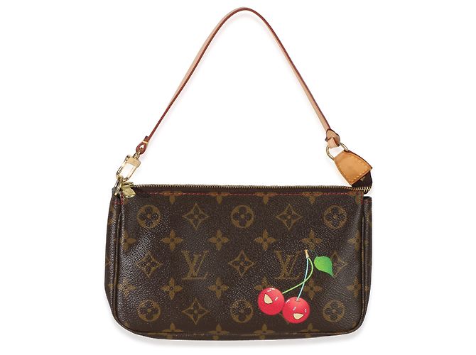 Pochette Accessori Monogram Cerises Louis Vuitton Marrone
