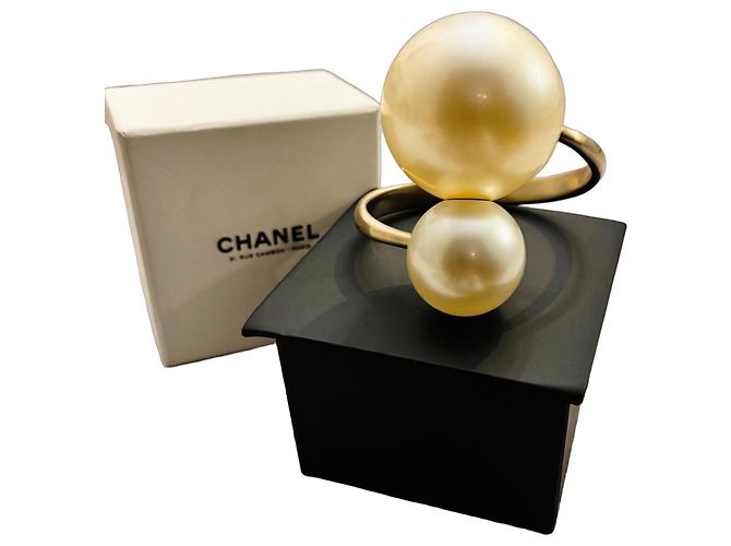 Pulsera Chanel de Doble Perla Multicolor