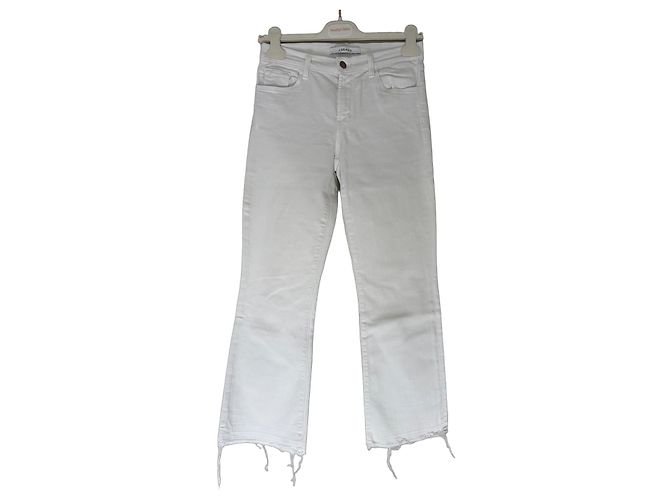 J Brand Vaqueros Blancos Cropped