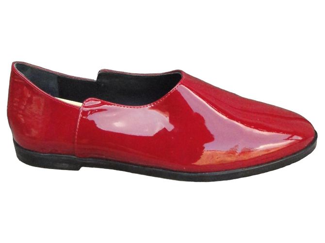 Autre Marque Flats Red