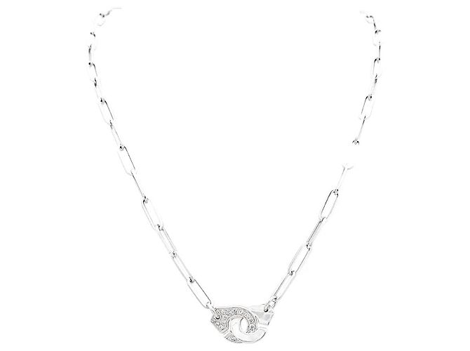 Dinh Van Halskette, "Handschellen", Weißgold, Diamanten