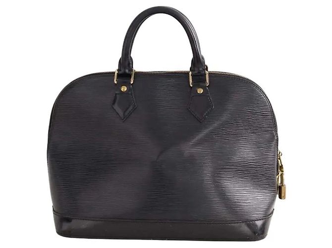 Alma Louis Vuitton Bolsa preta Preto