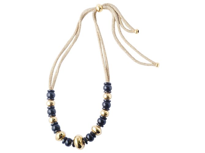 Collana dichiarativa in perle nere e oro giallo 18k Missoni D'oro