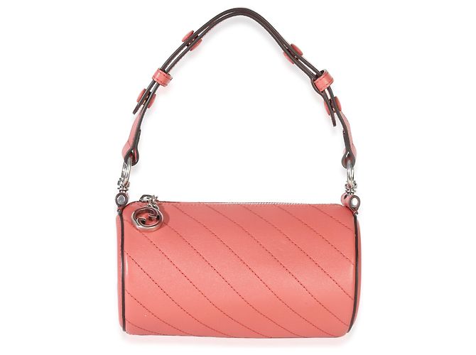 Bolsa Barrel Mini Blondie em couro de bezerro matelassado diagonal rosa Gucci