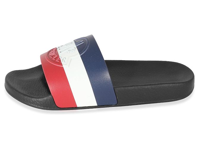 Moncler Tricolor Rubber Basile Logo Slides