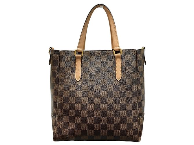 Bolsa Louis Vuitton Belmont NV BB Marrom Damier ebene