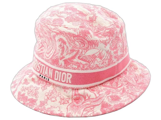 Gorra de algodón D-Bobby de Dior Rosa Blanco