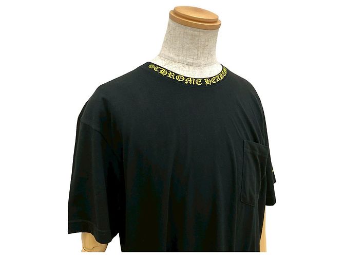 Camiseta de algodón Chrome Hearts Negro