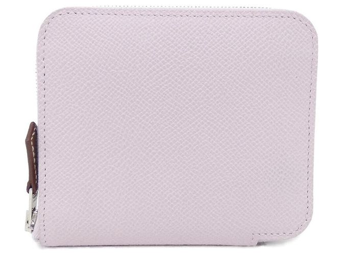 Silk In Carteira de seda compacta Epsom ANIMAPOLIS da Hermès Rosa