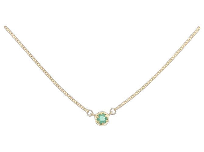 Autre Marque Collana in smeraldo Au750 D'oro