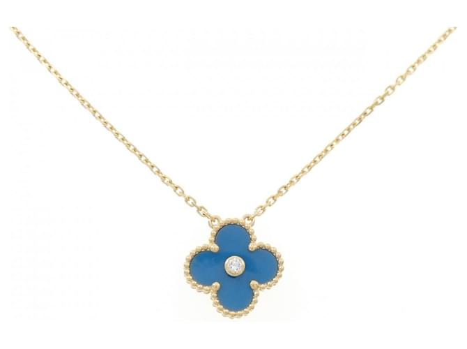 Van Cleef & Arpels Vintage Alhambra Necklace Golden 