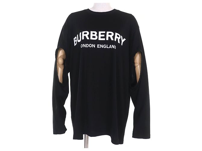 T-shirt a maniche lunghe Burberry Nero