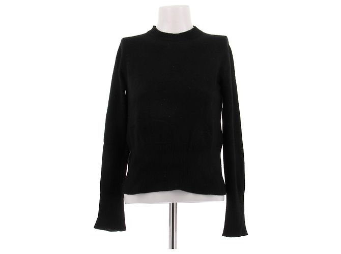 Louis Vuitton Schwarzer Wollpullover XS 