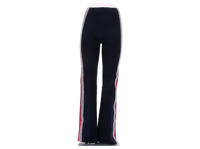 Paco Rabanne Pantalón de rizo Azul marino