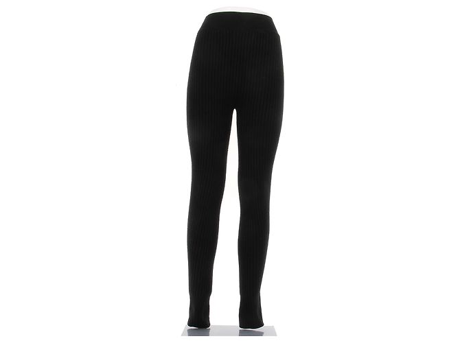Louis Vuitton Legging de malha preta Preto