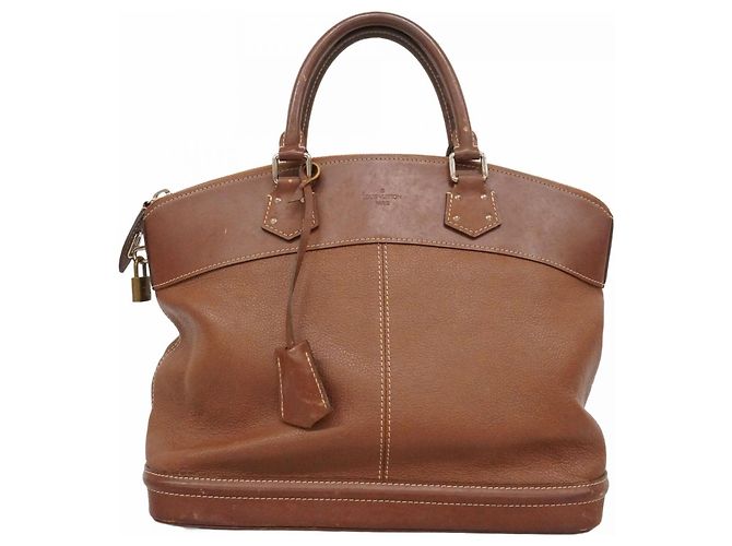 Louis Vuitton Suhali Lockit MM Handtasche Braun