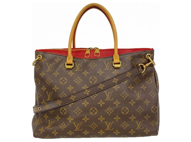 Borsa Pallas Monogram Louis Vuitton Marrone Fuschia