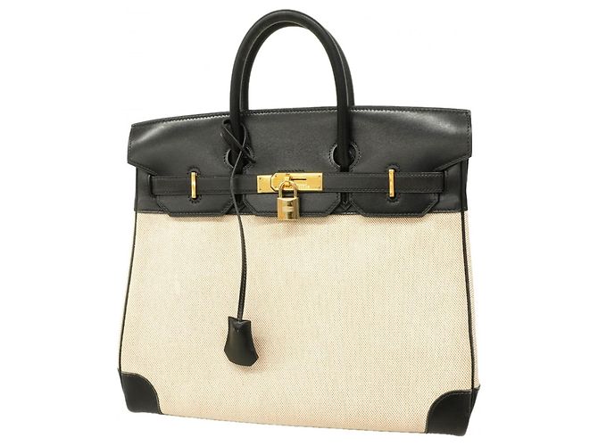 Sac à main Haut à Courroies 32 d'Hermès Noir