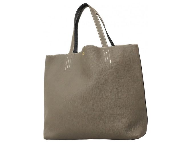 Sac Tote Double Sens 36 d'Hermès Bleu Gris