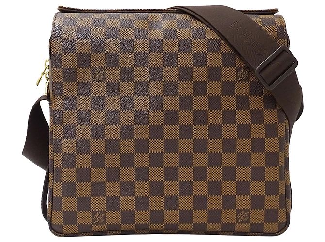 Schultertasche aus Damier-Canvas von Louis Vuitton Braun Damier ebene