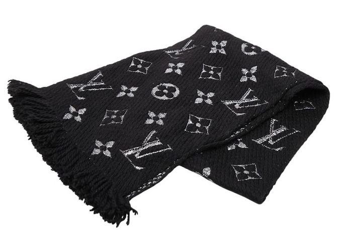 Sciarpa Logomania Shine Louis Vuitton Nero