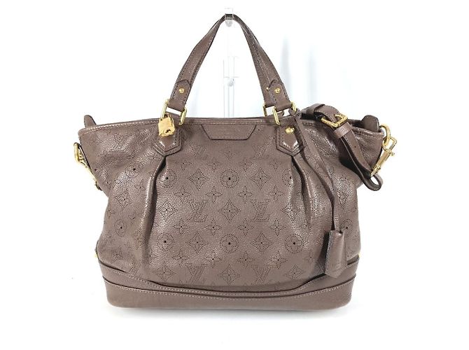 Louis Vuitton Stella PM Monogram Mahina Tote Bag Brown