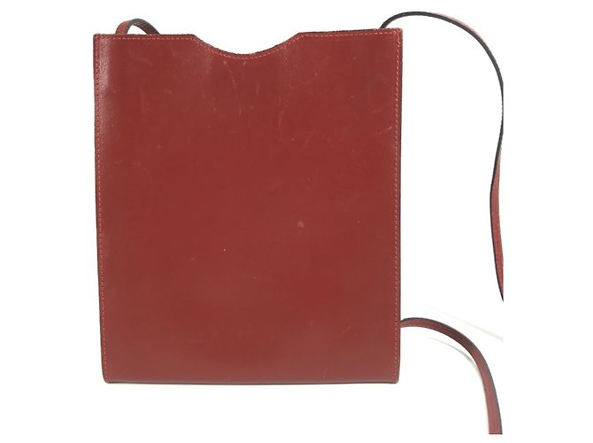 Sac Onimetou Hermès en cuir marron
